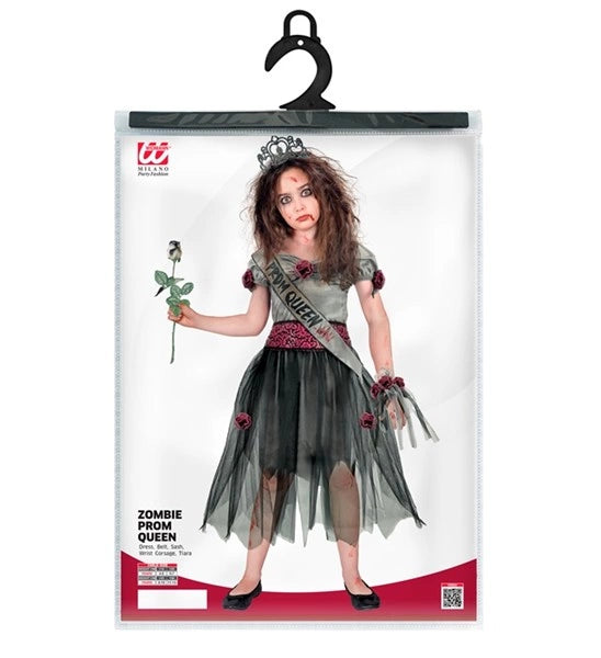 Disfraz de reina del baile zombi para niño