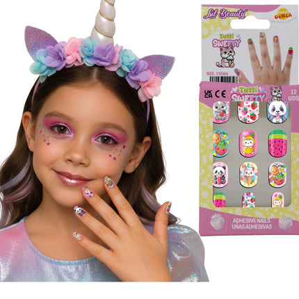 Uñas postizas de colores para niños «Tutti Sweety»