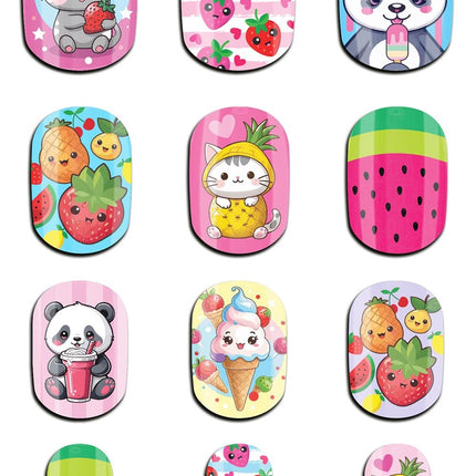 Uñas postizas de colores para niños «Tutti Sweety»