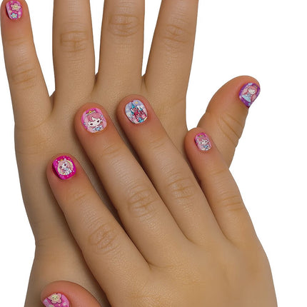 Uñas postizas de colores para niñas: «La pequeña princesa»