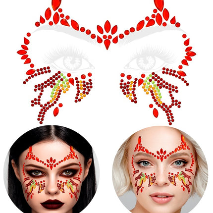 Decoración facial Diablo