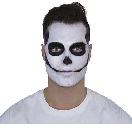 Set de Maquillaje Día de los Muertos Negro Rojo 8 piezas