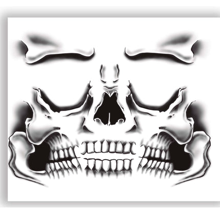 Pegatinas Cara Halloween Esqueleto 30x14 cm