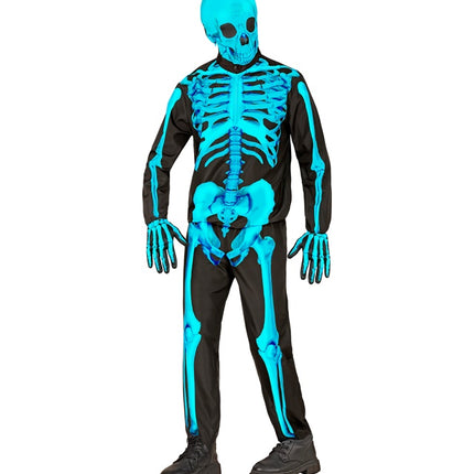 NEON SKELET KOSTUUM niño