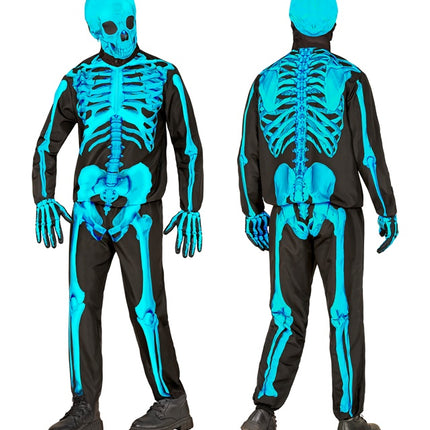 NEON SKELET KOSTUUM niño