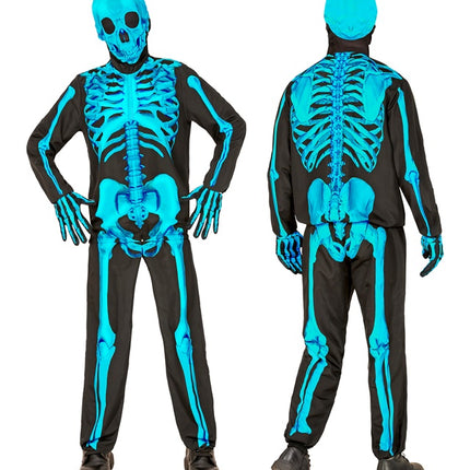 NEON SKELET KOSTUUM niño