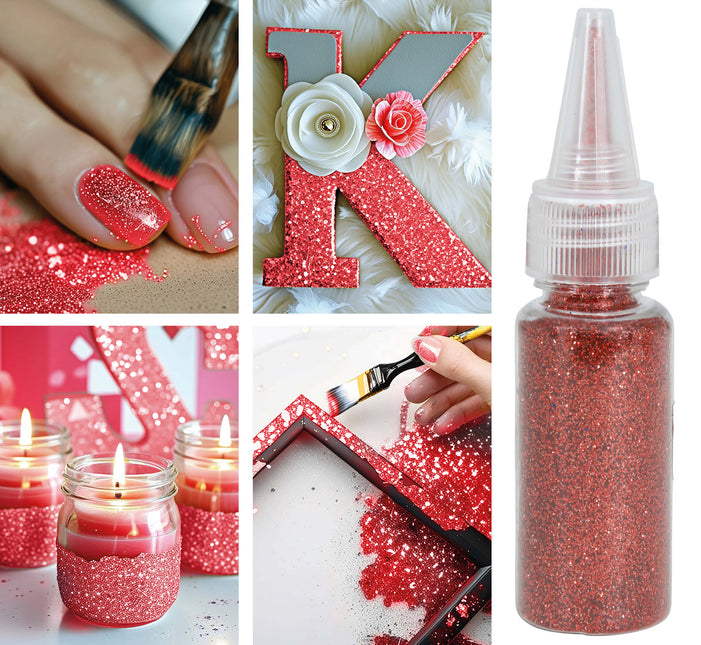 1 bote de purpurina biodegradable o 10 gr roja