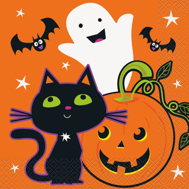 16 CAT & PMKIN PURPLE LUN NAP van Unique koop je bij Partywinkel
