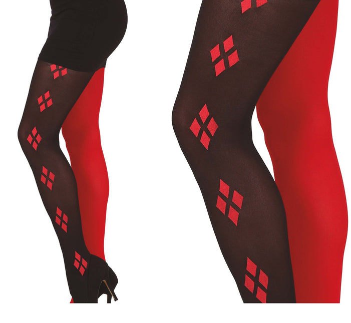 Legging Negro Rojo Harley Quin