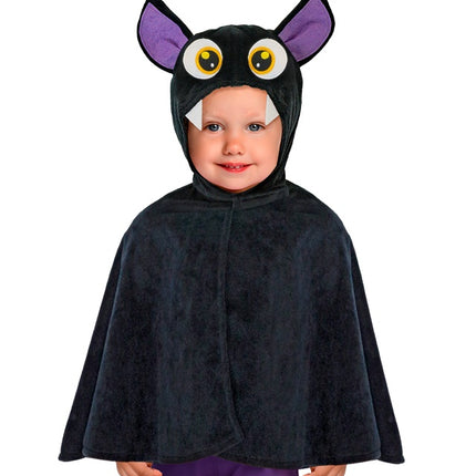 PONCHO DE FELPA CON SOMBRERO MURCIÉLAGO