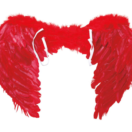 Plumas Alas Rojas 60x45cm