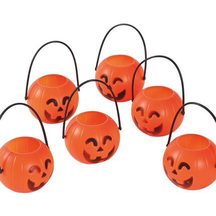 Halloween Calabaza Bandejas 7cm 6pcs