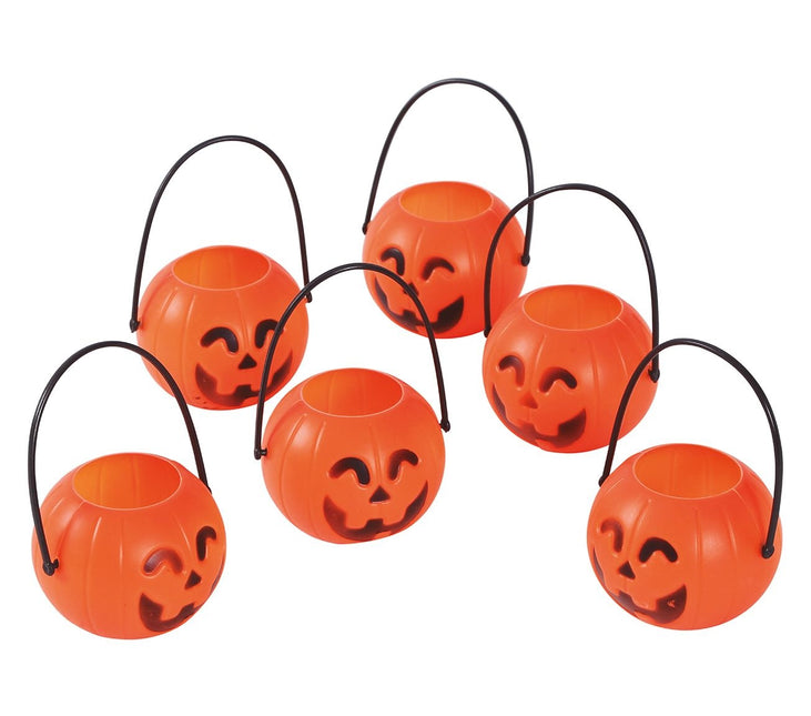 Halloween Calabaza Bandejas 7cm 6pcs