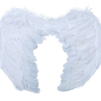 Halloween Alas de Ángel Blanco 60cm