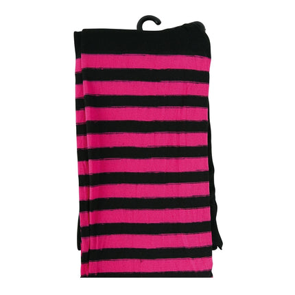 Leotardos Halloween Niño Negro Rosa Rayas