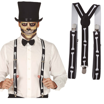 Tirantes esqueleto de Halloween