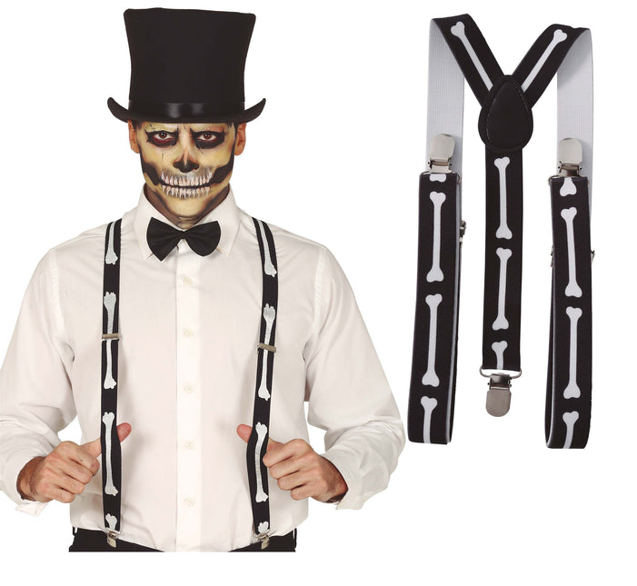 Tirantes esqueleto de Halloween