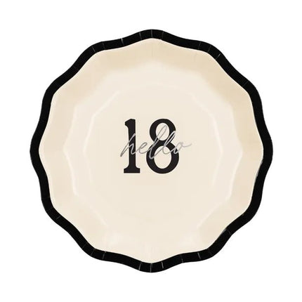 18 Jaar Borden 18cm 6st van Partydeco koop je bij Partywinkel
