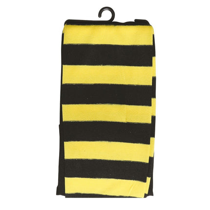 Leotardos Halloween Negro Amarillo Rayas