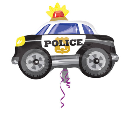 Globo de Helio Policia Coche Vacio 60cm
