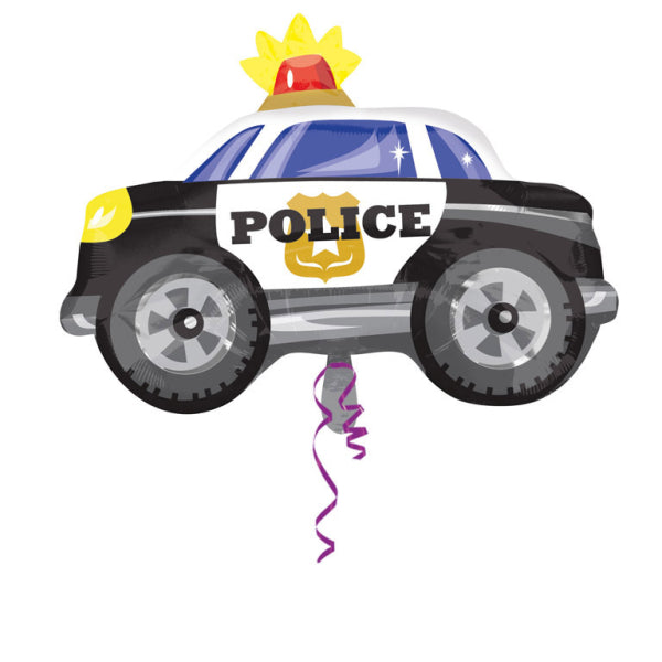 Globo de Helio Policia Coche Vacio 60cm