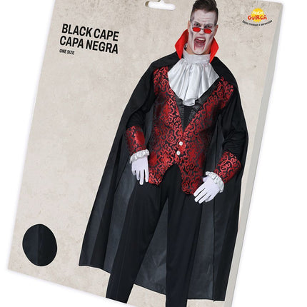 Capa negra de Halloween 1,4 m