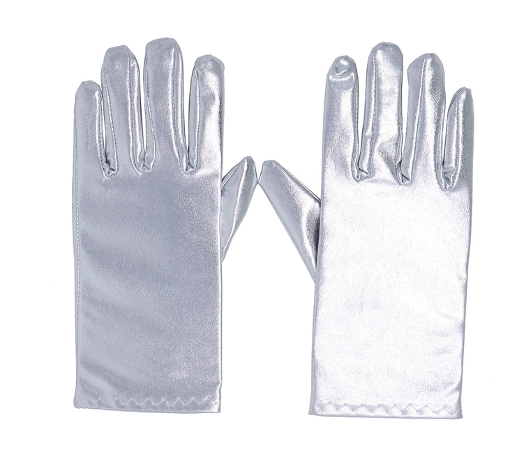 Guantes plateados 22cm