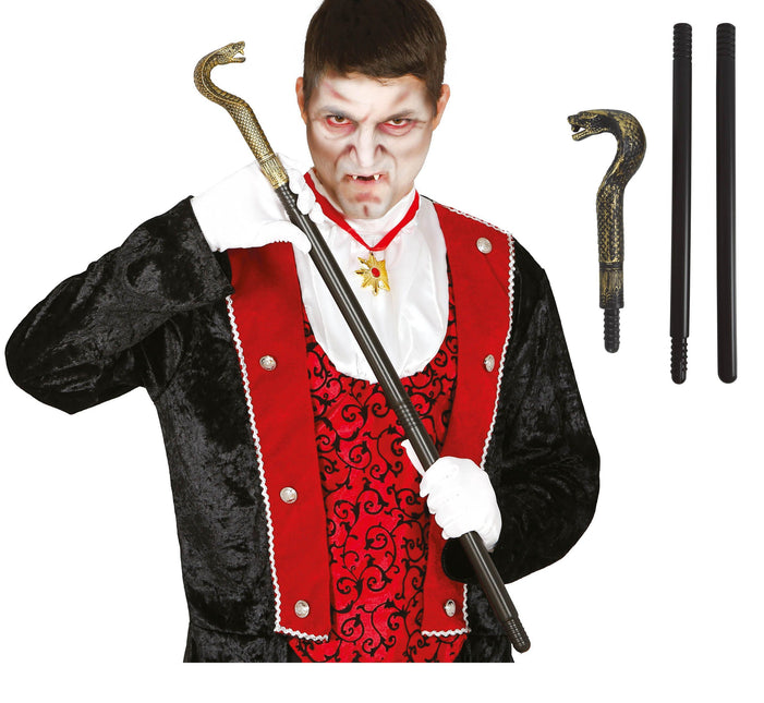 Bastón de Halloween Serpiente 78cm