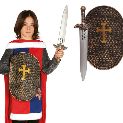 Escudo Y Espada Niño 48cm