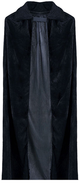 Capa de Halloween Terciopelo Negro 1m