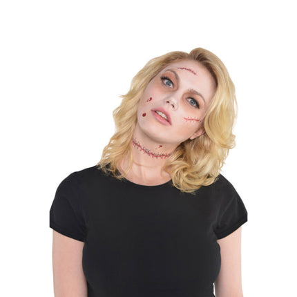 Accesorio de Disfraz 14 Tatuajes Suturas