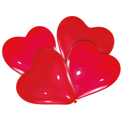 Globos Corazón Rojo 30.4cm 4pcs