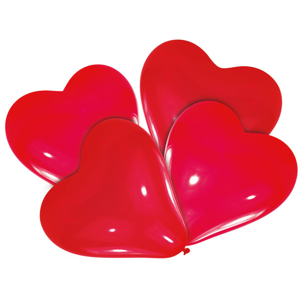 Globos Corazón Rojo 30.4cm 4pcs