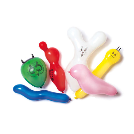 Globos de Colores Figuras de Animales 6pcs