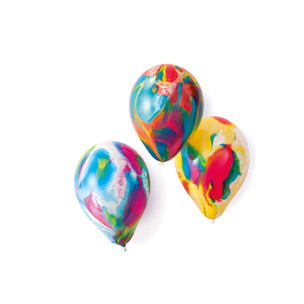 Globos de Colores Mármol 17.8cm 8pcs