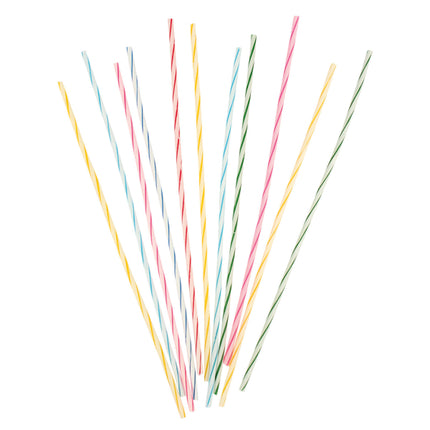 Velas de Colores Espiral 18cm 24uds