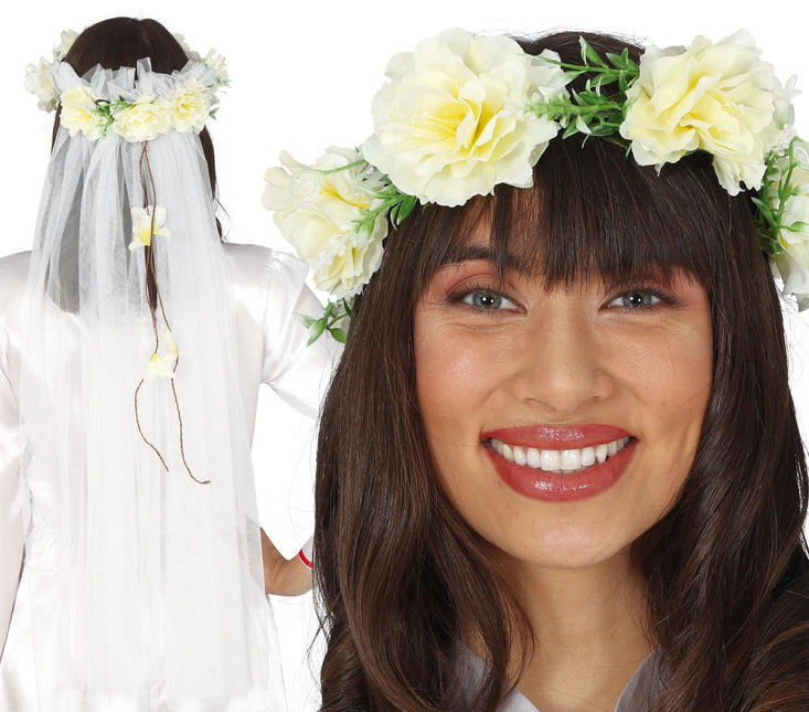 Tiara Flor Velo