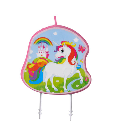Vela Unicornio Color 9cm