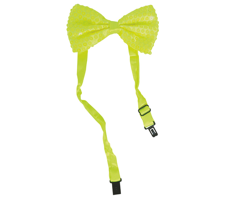 Lazo Amarillo Neón Purpurina 13cm