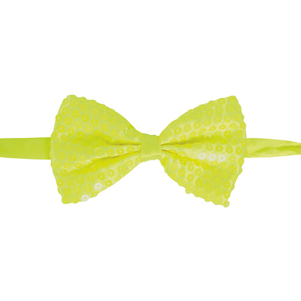 Lazo Amarillo Neón Purpurina 13cm