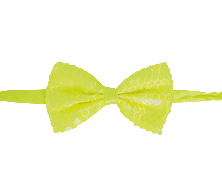 Lazo Amarillo Neón Purpurina 13cm