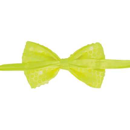 Lazo Amarillo Neón Purpurina 13cm