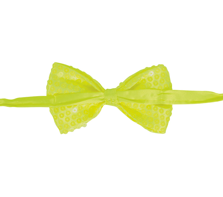 Lazo Amarillo Neón Purpurina 13cm