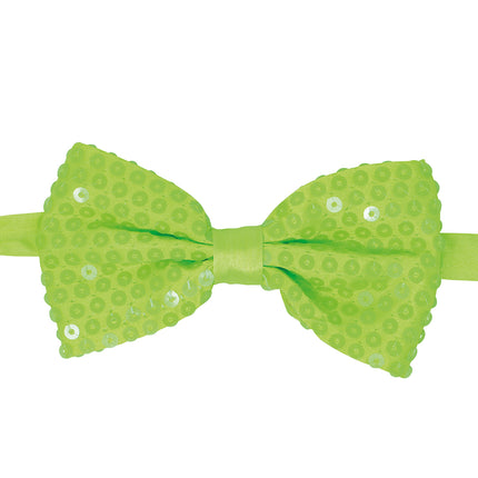 Lazo Verde Neón Purpurina 13cm