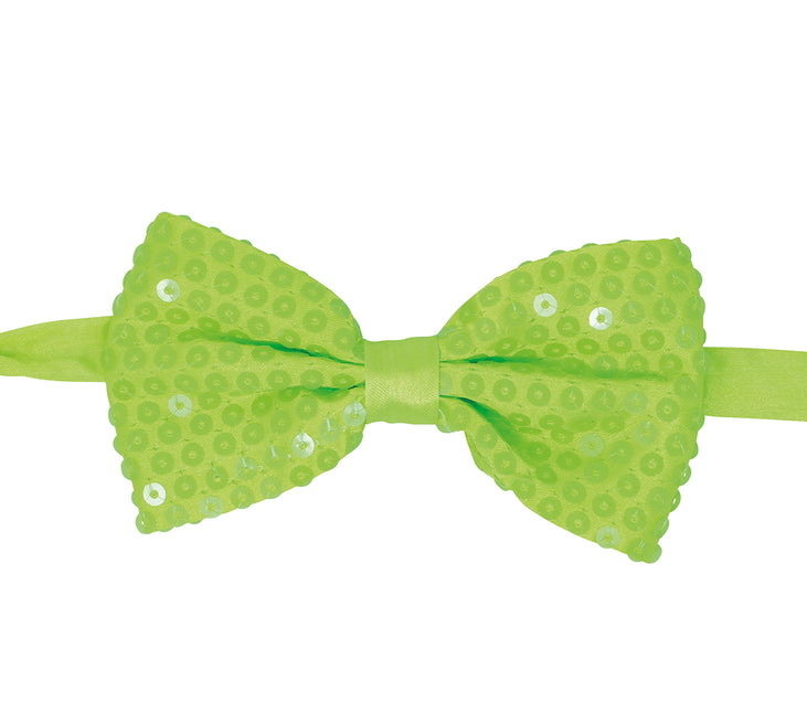 Lazo Verde Neón Purpurina 13cm