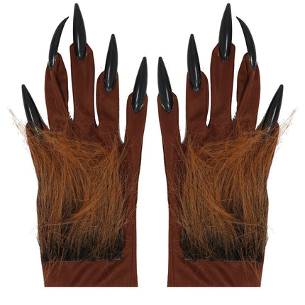 Guantes de Halloween Garras de hombre lobo