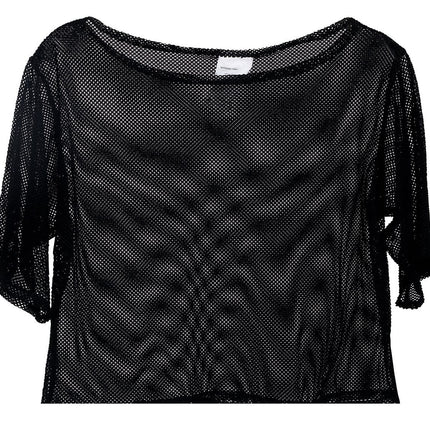 Camiseta de rejilla Negra Corta L