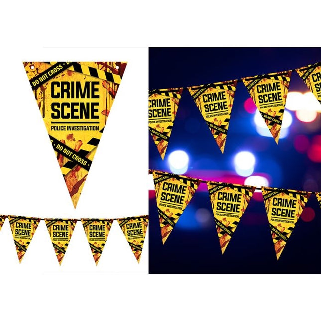 Guirnalda de Halloween amarilla «Crime Scene», 3 m