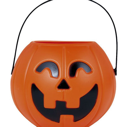 Cubo de caramelos de Halloween Calabaza 9cm