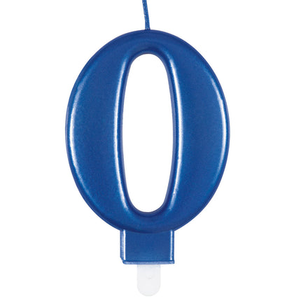 vela 0 Año Azul 12cm